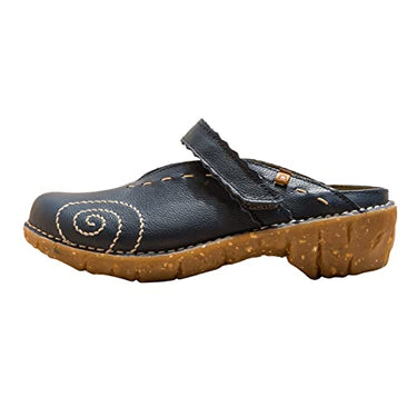 El Naturalista Damen Clogs Yggdrasil, Frauen Slipper,Wechselfußbett,Slip on,Freizeitschuhe,Plateau-Sohle,Schlupfschuhe,Black,39 im Sale
